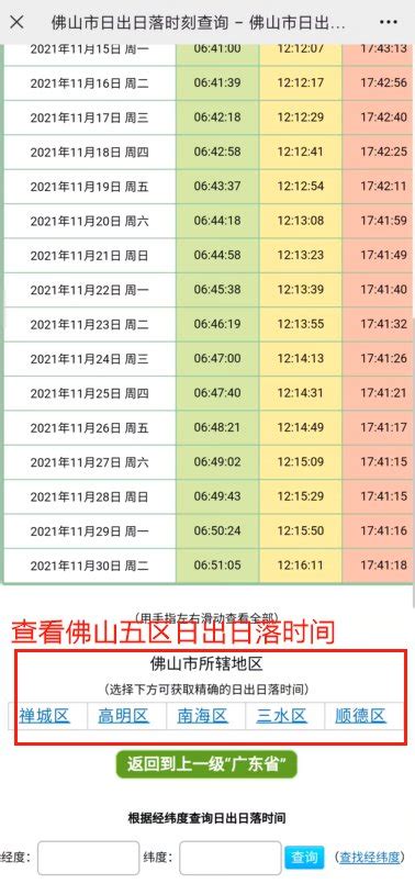 日出方位查詢|日出日落查询查询